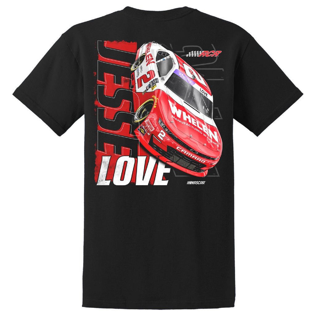 Men's Jesse Love Jr. Richard Childress Racing Team Collection Black Whelen Car T-Shirt