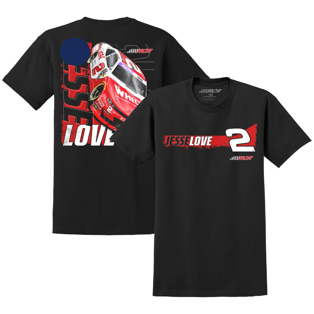 Men's Jesse Love Jr. Richard Childress Racing Team Collection Black Whelen Car T-Shirt