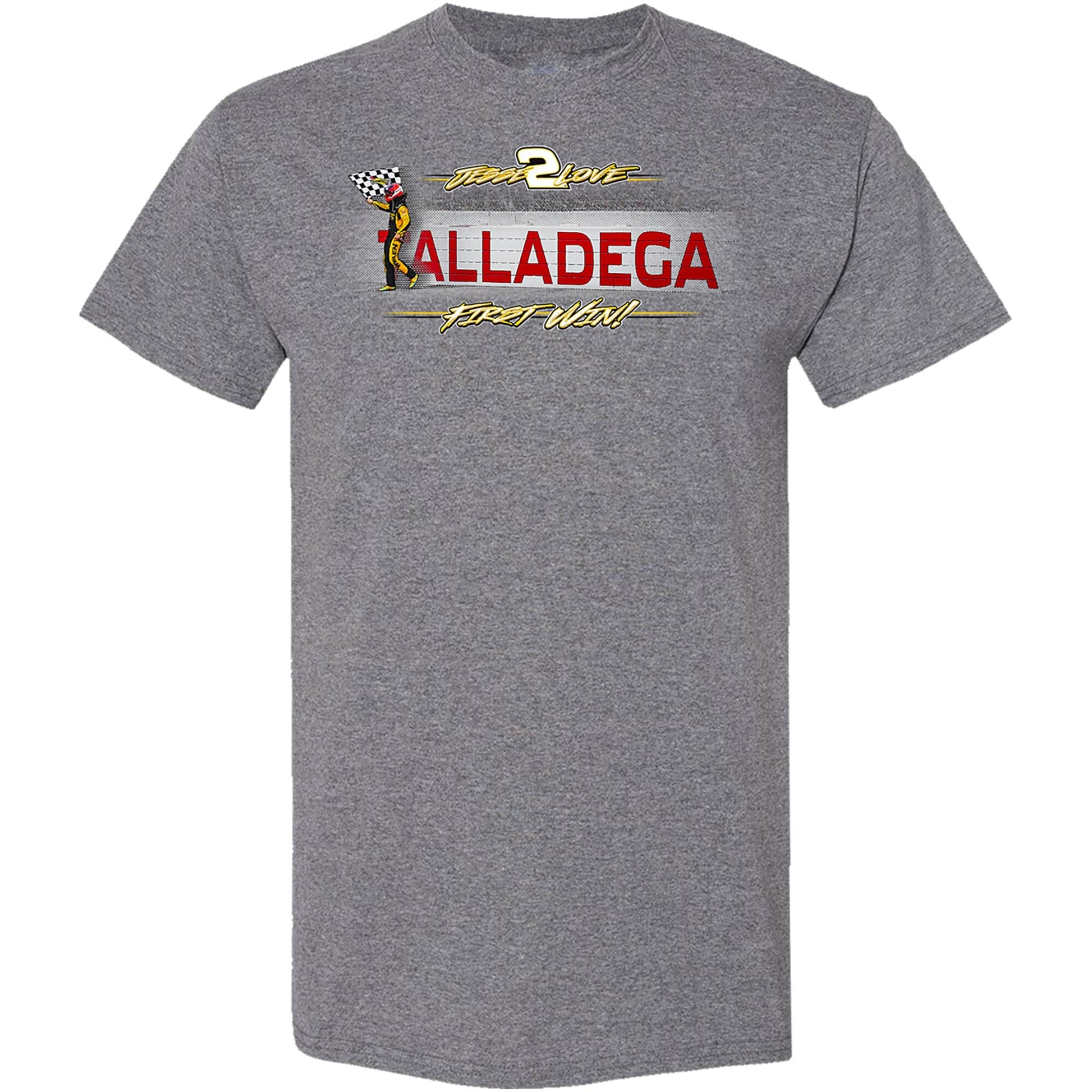 Men's Jesse Love Jr. Richard Childress Racing Team Collection Heather Charcoal Whelen Xfinity Series Win T-Shirt