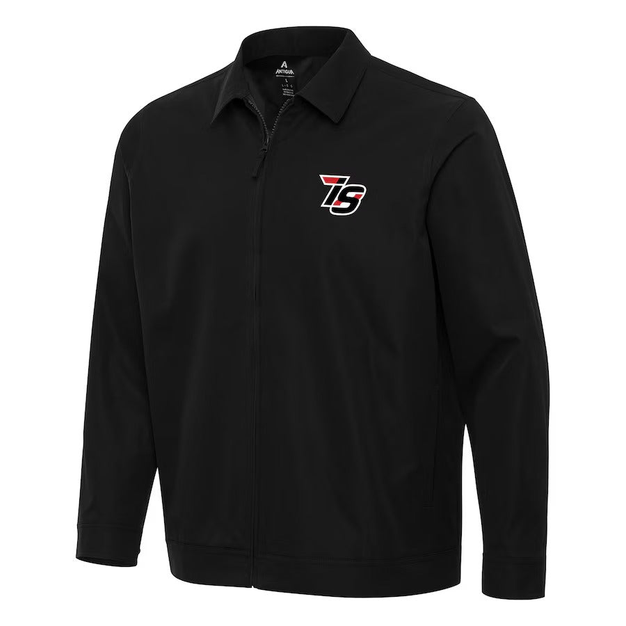 Men's Iowa Speedway Antigua Black Pivot Full-Zip Jacket