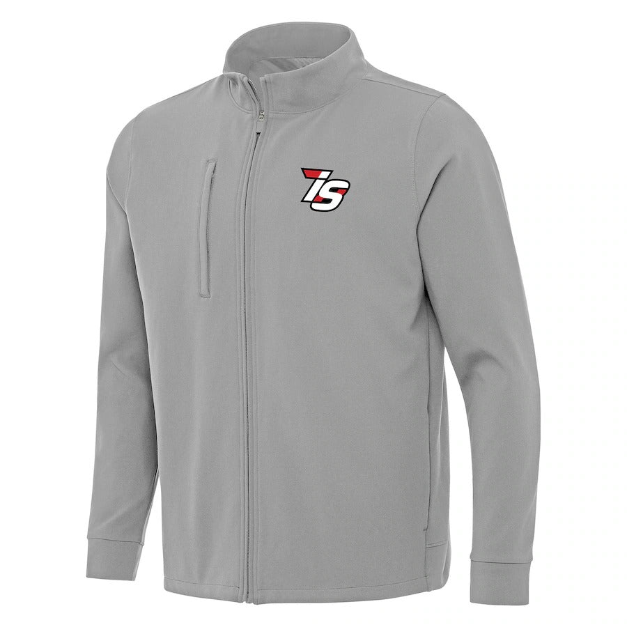 Men's Iowa Speedway Antigua Gray Regard Full-Zip Jacket