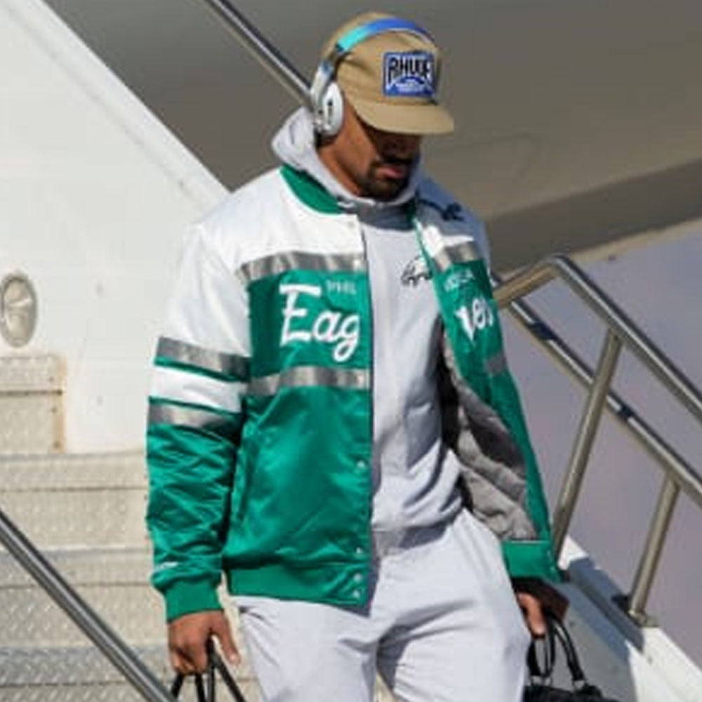 Jalen Hurts Philadelphia Eagles Script Jacket