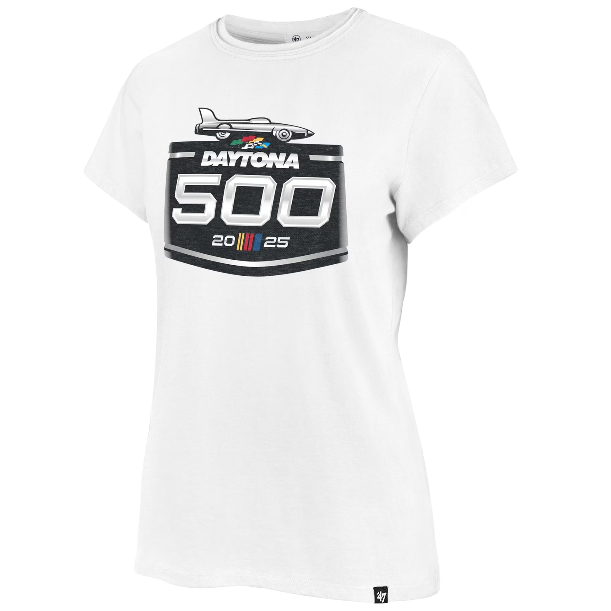 Women's Daytona International Speedway '47 White Daytona 500 Franklin T-Shirt