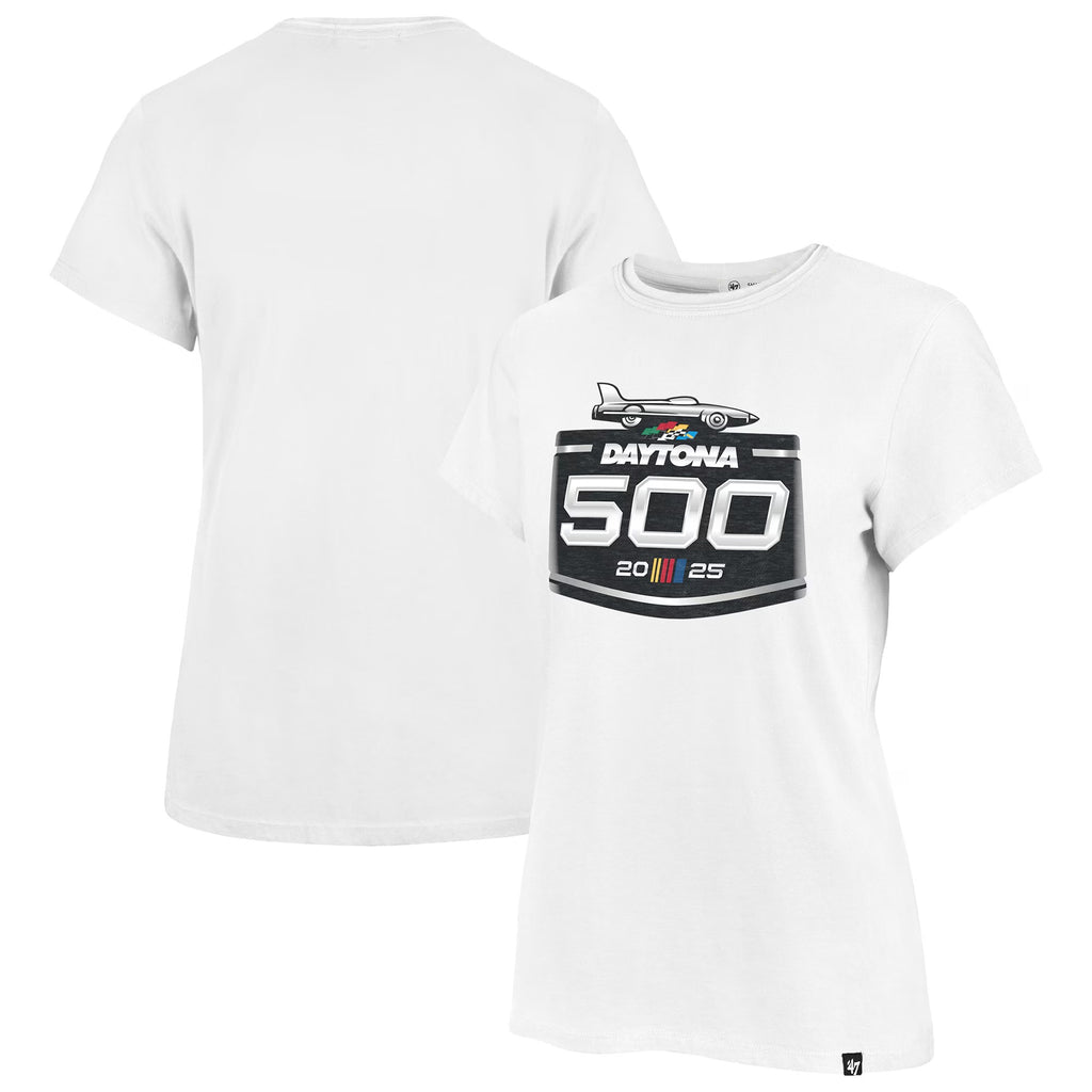 Women's Daytona International Speedway '47 White Daytona 500 Franklin T-Shirt
