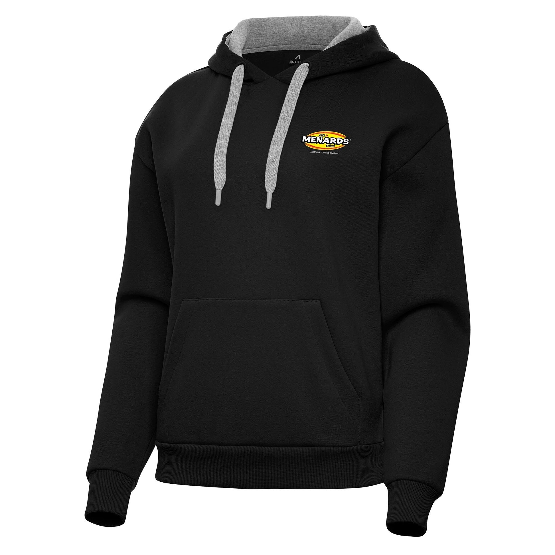 Women's ARCA Menards Series Antigua Black Victory Pullover Hoodie