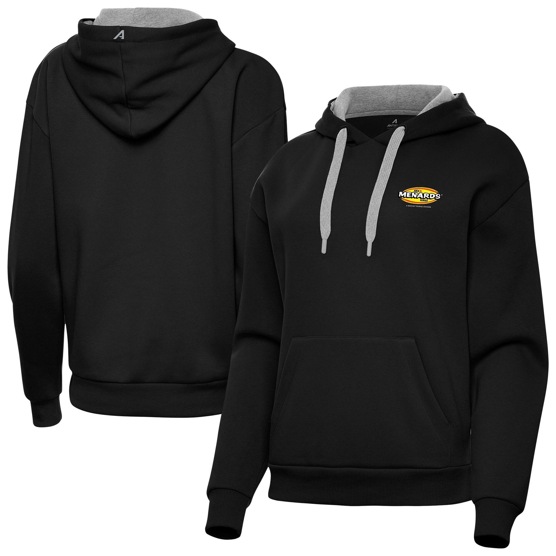 Women's ARCA Menards Series Antigua Black Victory Pullover Hoodie