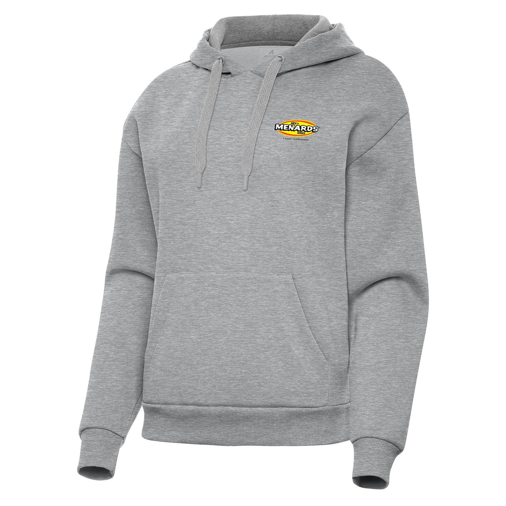 Women's ARCA Menards Series Antigua Heather Gray Victory Pullover Hoodie