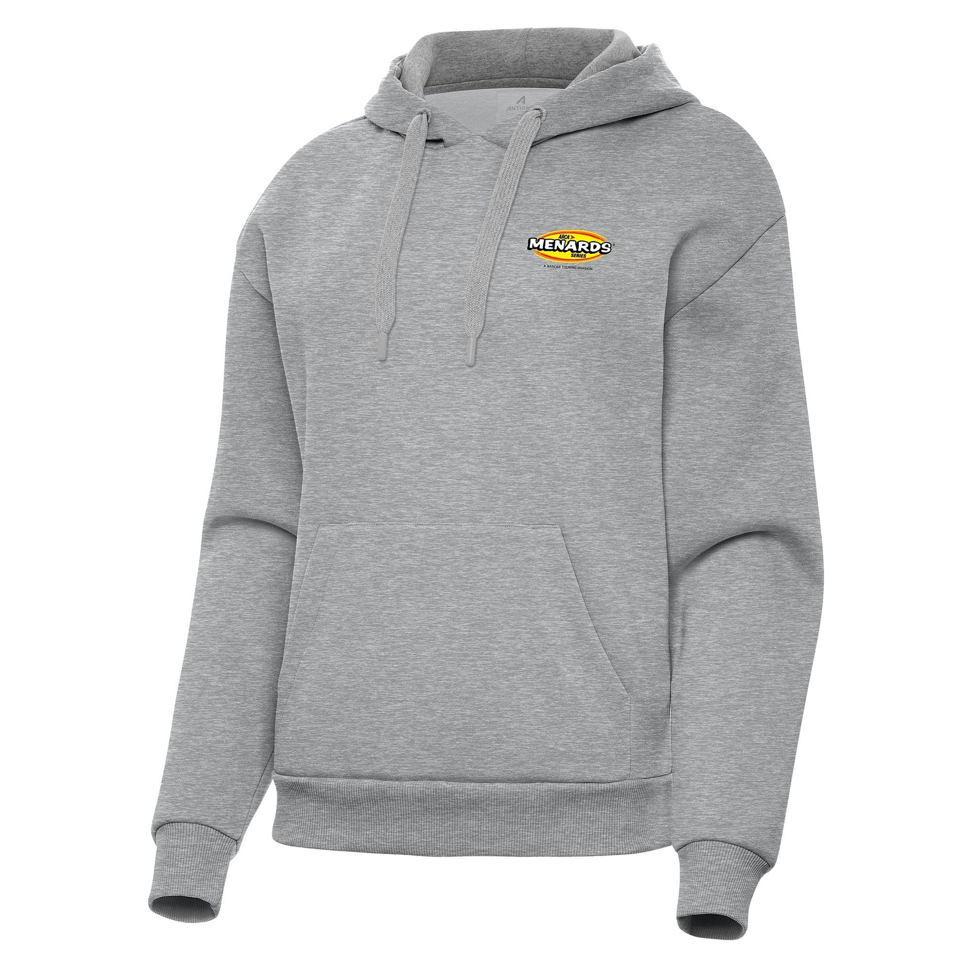 Women's ARCA Menards Series Antigua Heather Gray Victory Pullover Hoodie