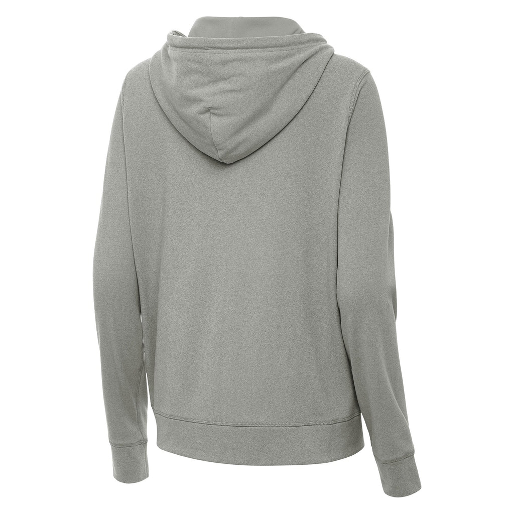 Women's NASCAR Chicago Street Race Antigua Heather Gray Seeker Full-Zip Hoodie Jacket