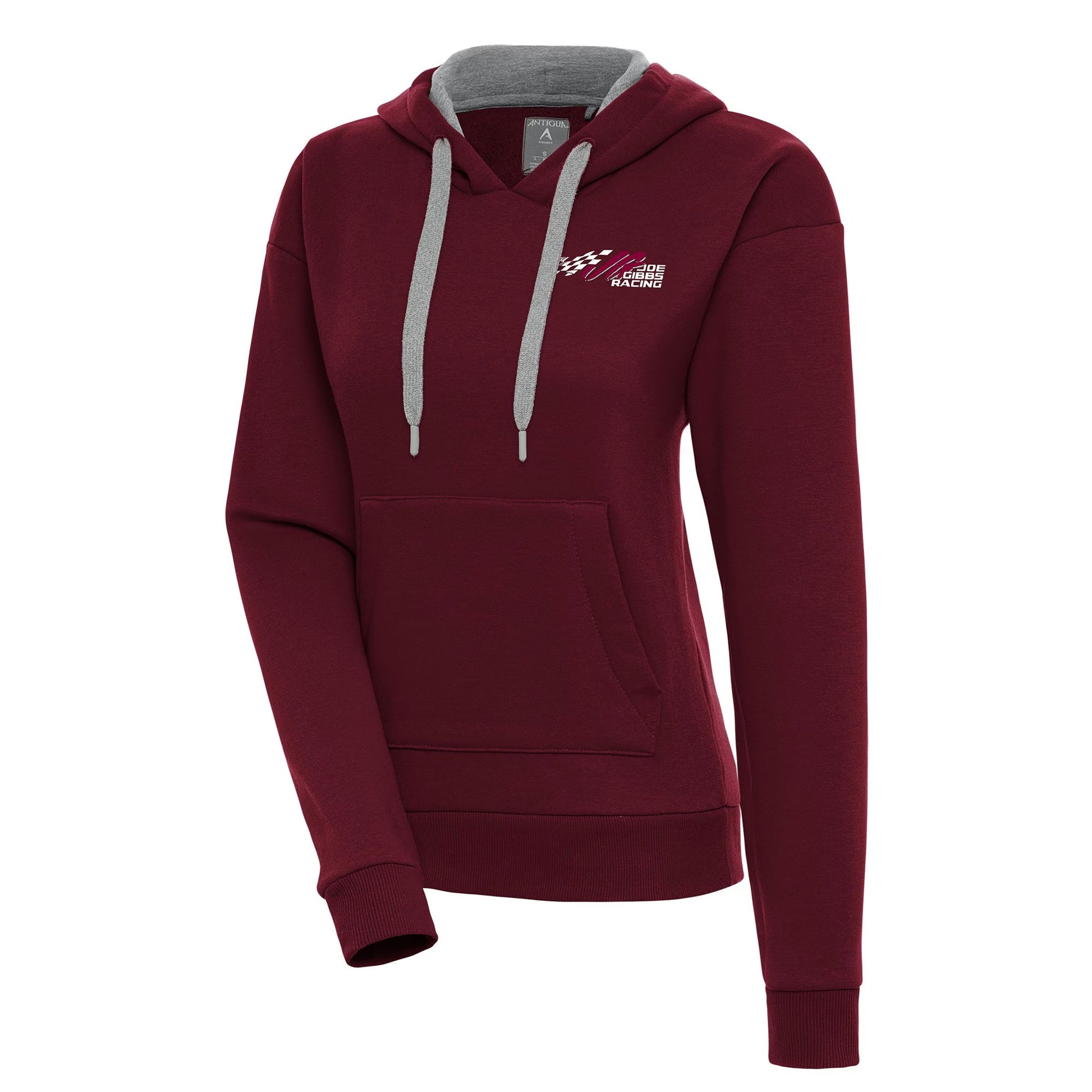 Women's Joe Gibbs Racing Antigua Maroon Victory Pullover Hoodie