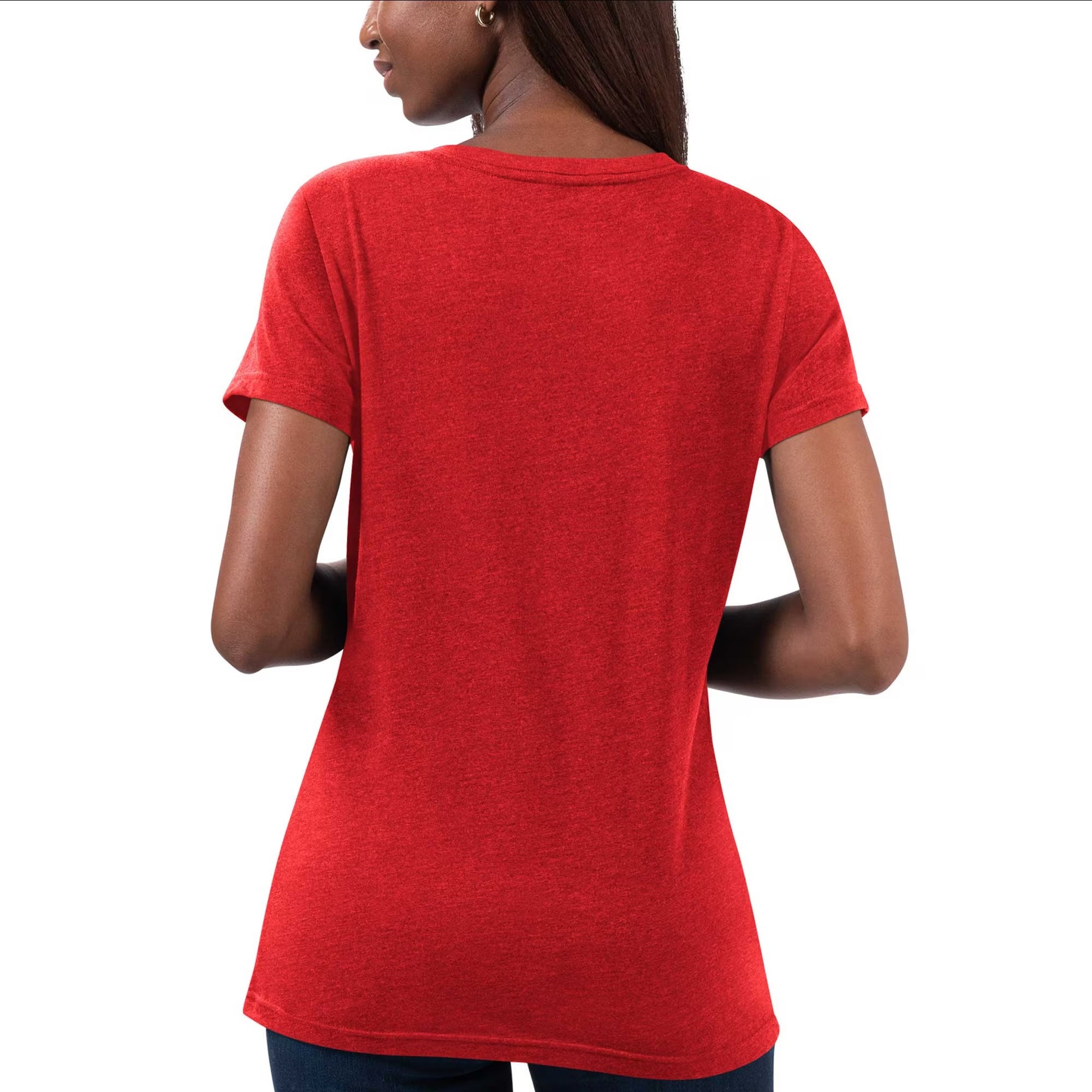 Selected slide 1 of 2Display slide 2 of 2 Women's 23XI Racing G-III 4Her by Carl Banks Red Snap V-Neck T-Shirt
