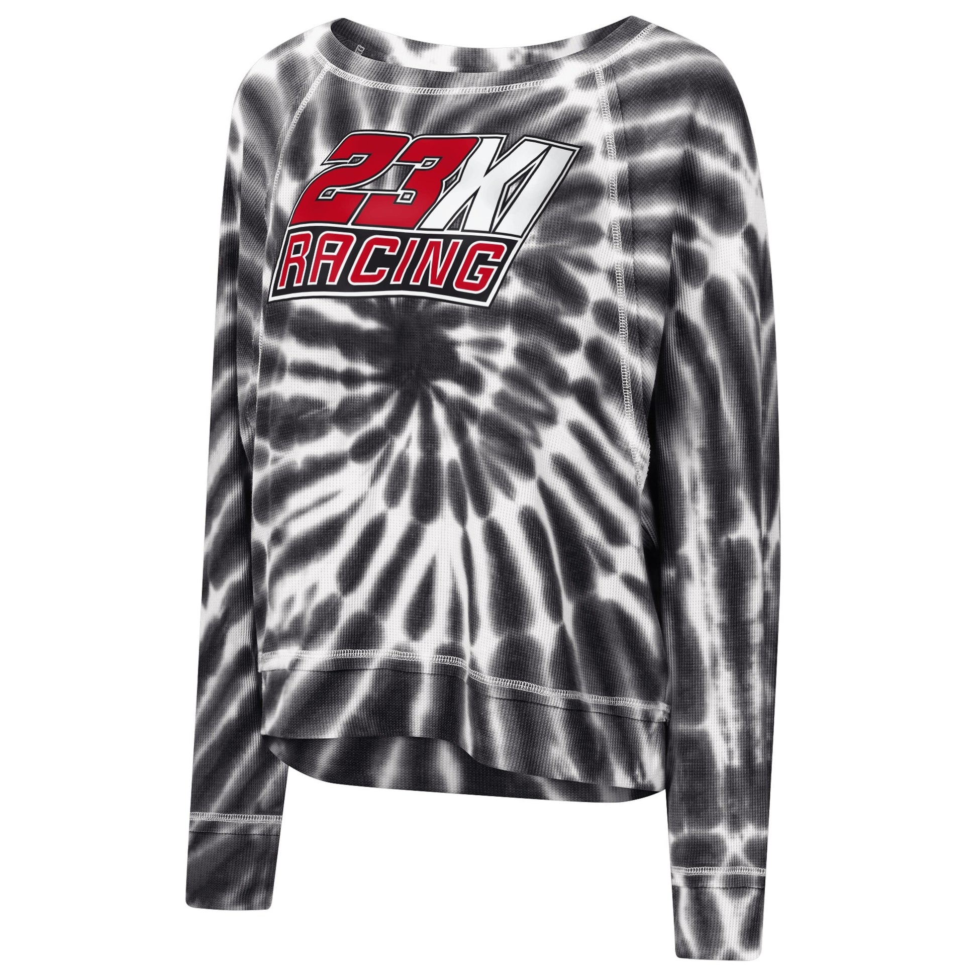 Women's 23XI Racing Touch Black Punt Tri-Blend Long Sleeve T-Shirt