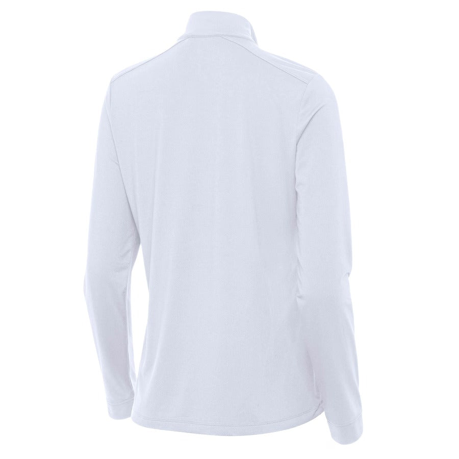 Women's NASCAR Chicago Street Race Antigua White Intent Quarter-Zip Top